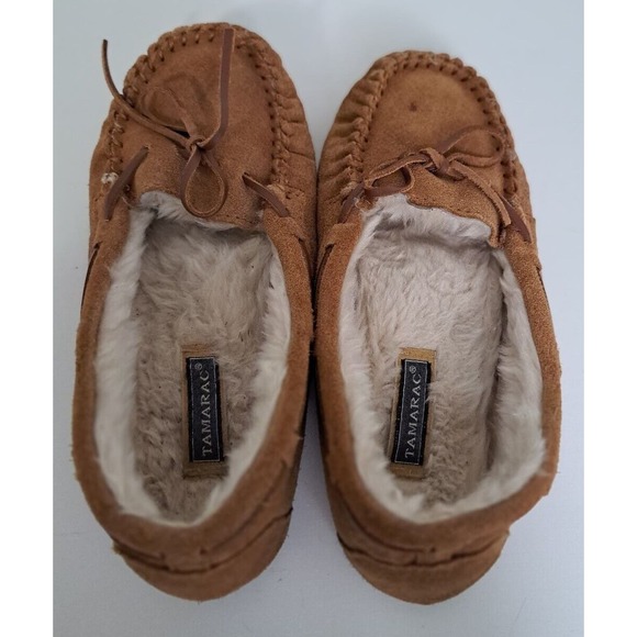 TAMARAC Women's Molly Suede Leather Moccasin Slippers Size 7M Indoor/Outdoor - Picture 5 of 8
